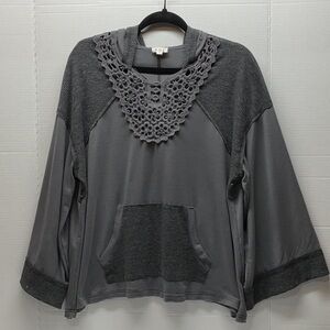 POL TOP OVERSIZED SMALL PTP25” LIGHTWEIGHT HOODIE NIP